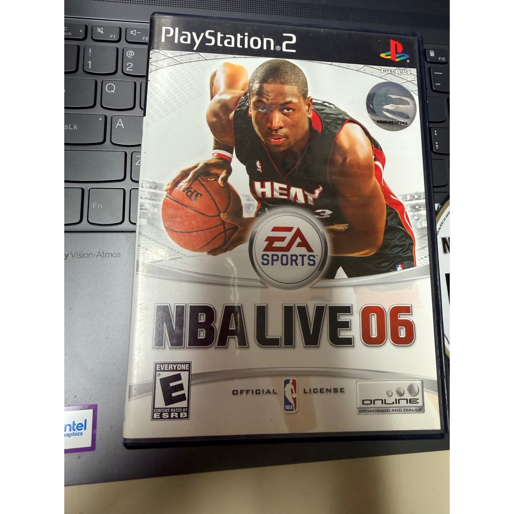 NBA Live‎ 06 Sony PlayStation 2 PS2 EA Sports Basketball Game Dwyane Wade Cover